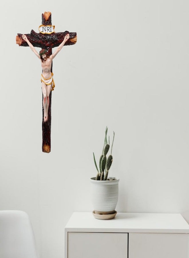 KariGhar Crucifix/Jesus Christ/Cross Jesus/Crucified Jesus Idol for Home/Living Room/Prayer Room/Gifting (Multi Colour,2.5X6.7X11.5 inches) A0019 - Image 3